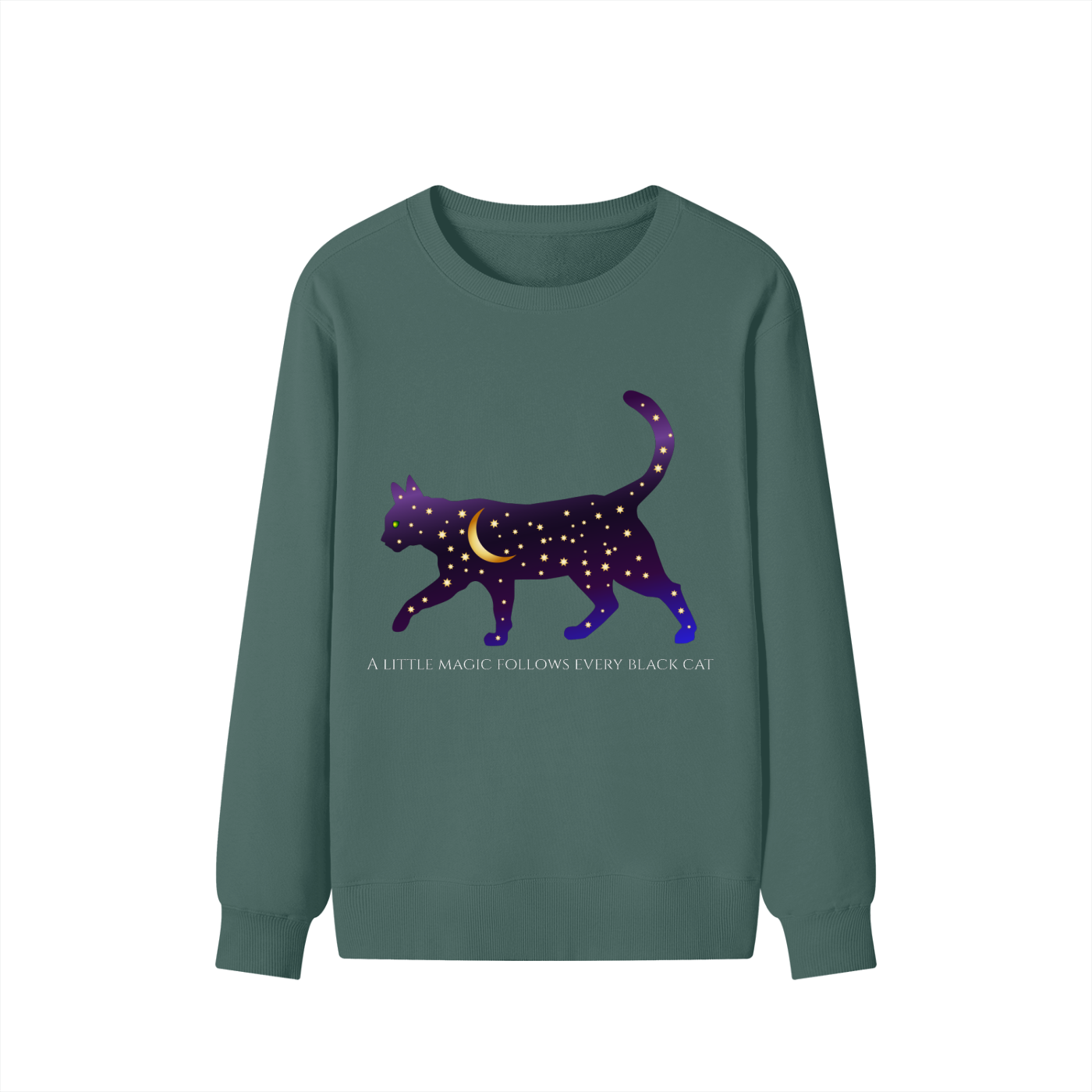 Magic Follows Black Cat Sweatshirt