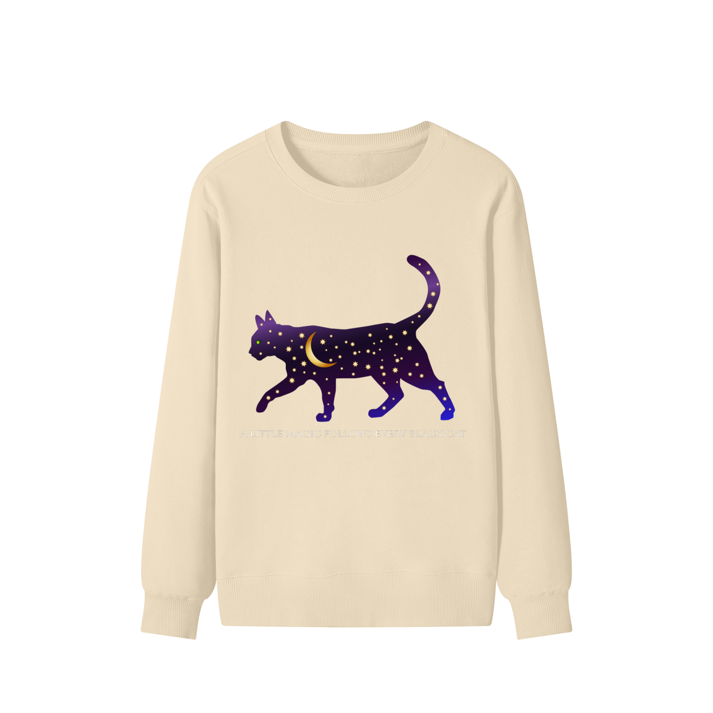 Magic Follows Black Cat Sweatshirt