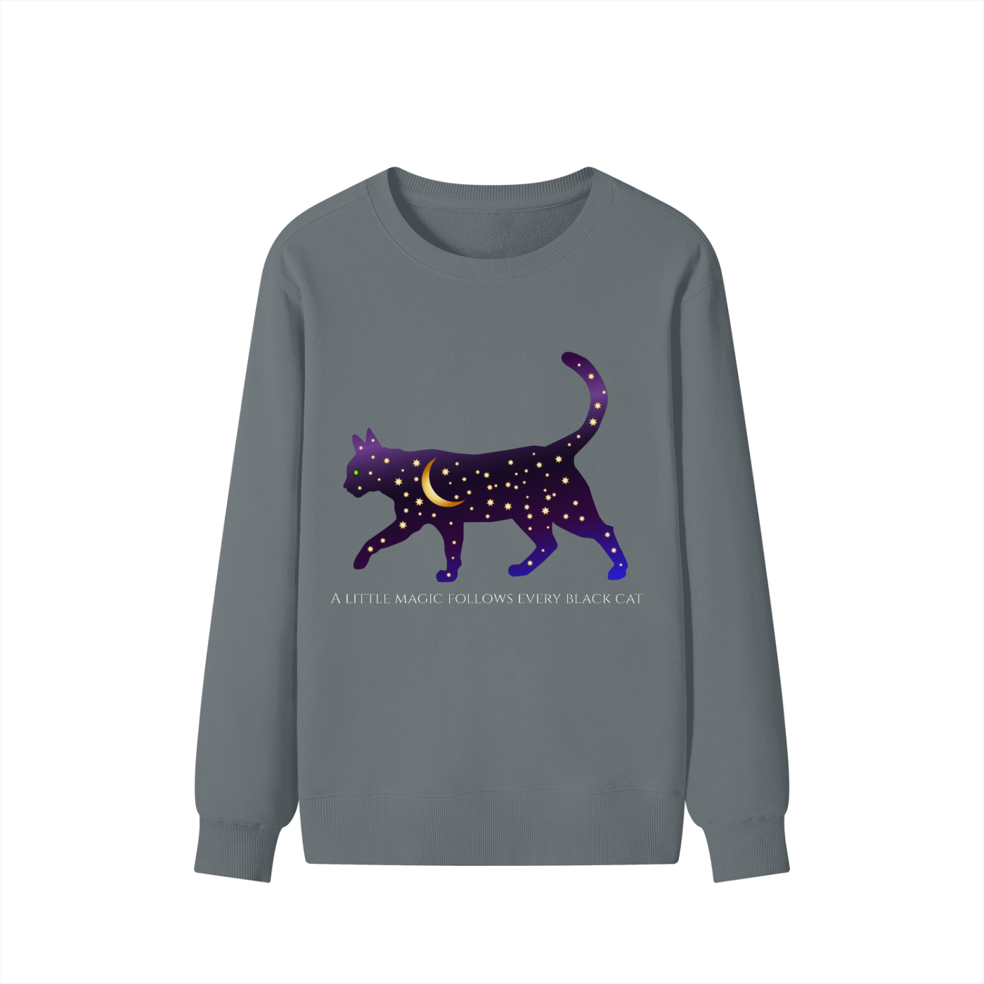 Magic Follows Black Cat Sweatshirt