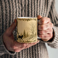 Krampus Mug, Black Cat Folklore Mug, Gothic Holiday Coffee Cup, Dark Academia Christmas Gift, Krampusnacht Illustration