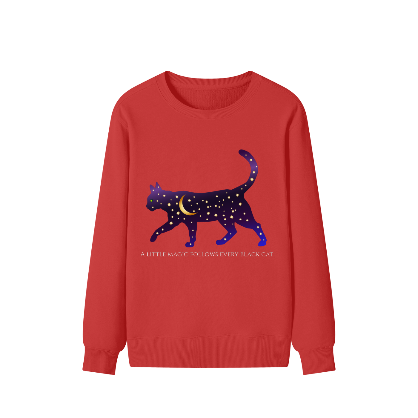Magic Follows Black Cat Sweatshirt