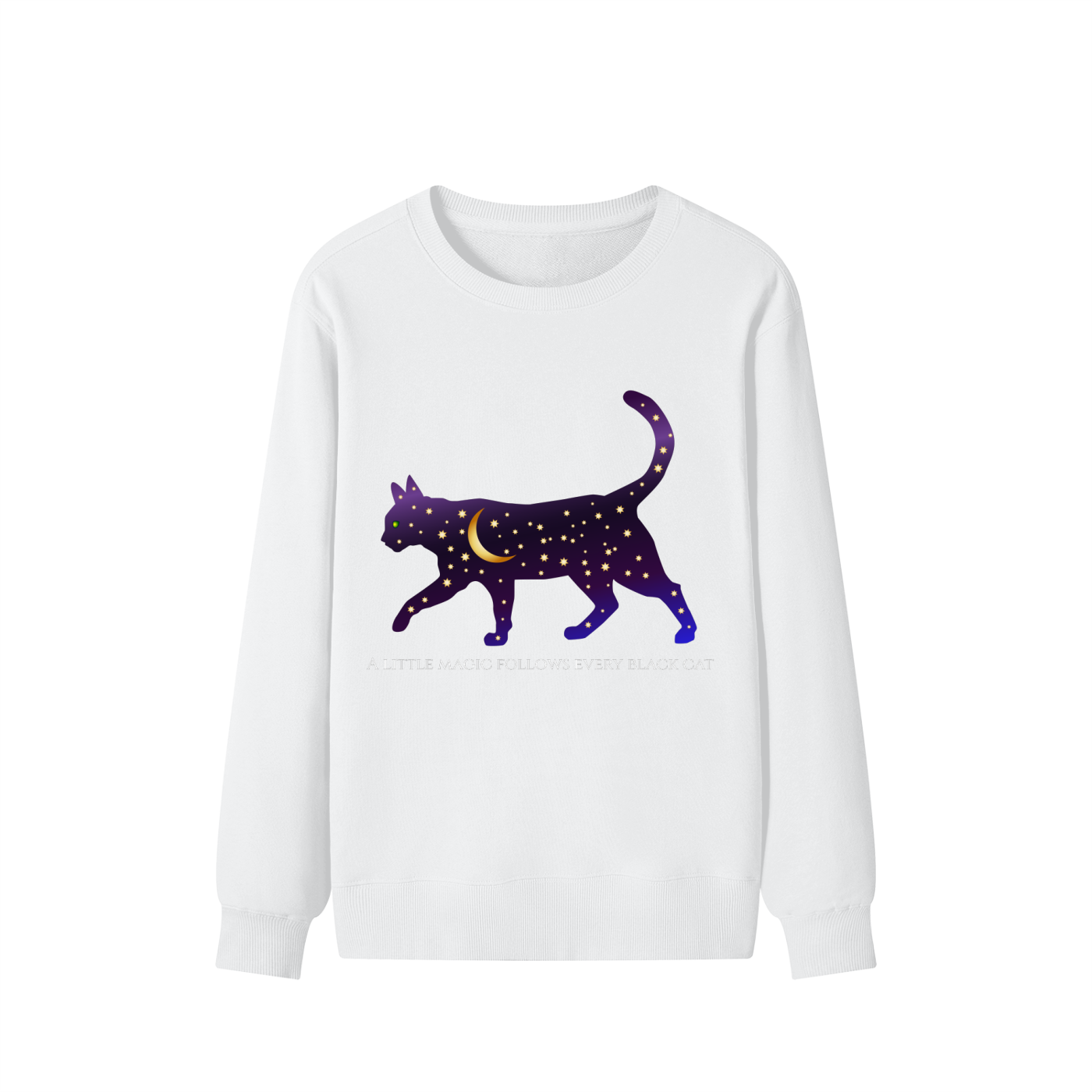 Magic Follows Black Cat Sweatshirt